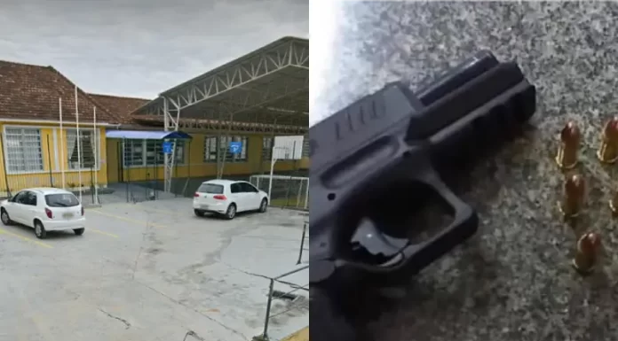 Adolescente é flagrado com pistola em colégio de Governador Celso Ramos