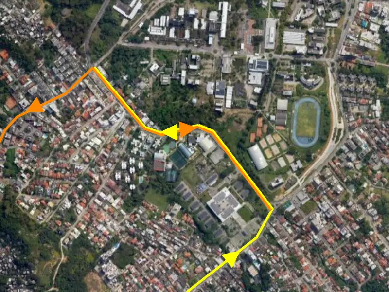 Esquema geral do binário de trânsito da UFSC