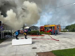 Fritadeira provoca incêndio em quiosque na cabeceira da Ponte Hercílio Luz