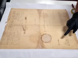 Documento assinado por Dom Pedro II é transcrito em museu de São José