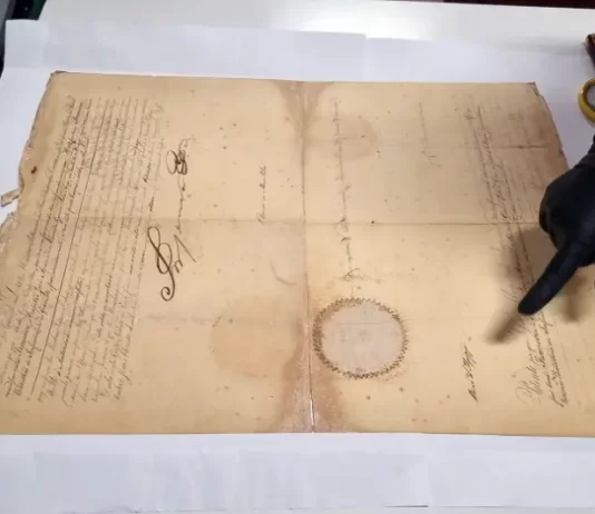 Documento assinado por Dom Pedro II é transcrito em museu de São José