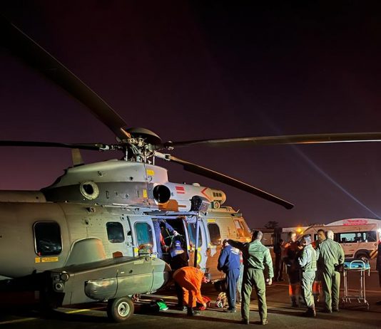 Homem foi encontrado por helicóptero da Marinha