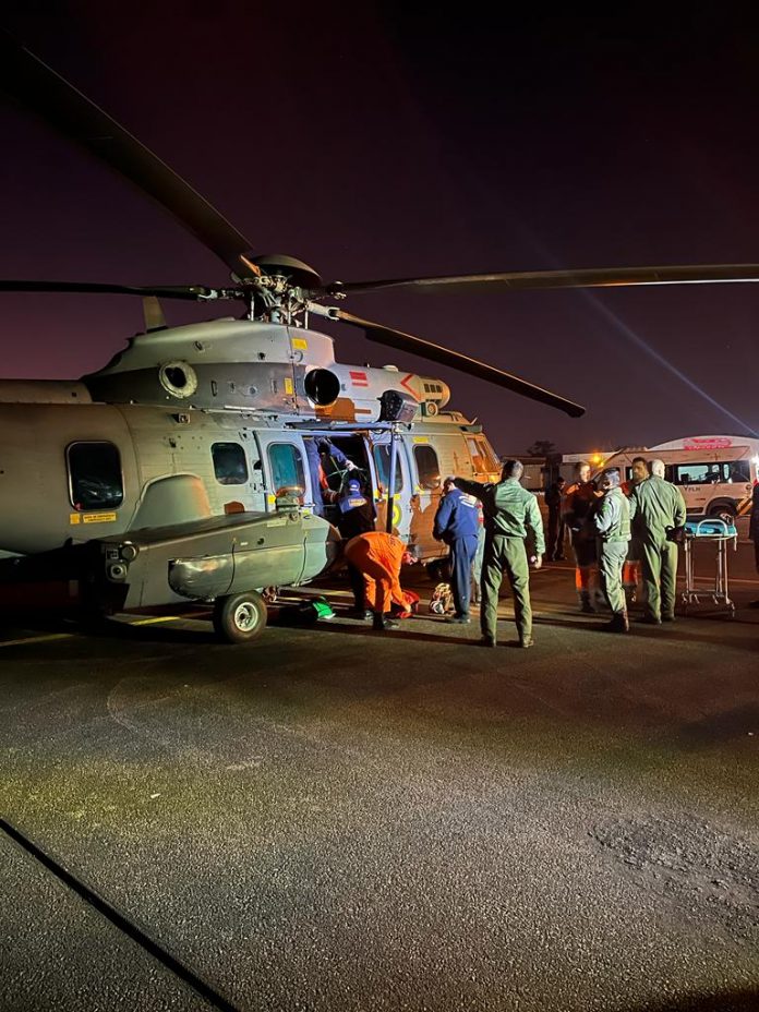 Homem foi encontrado por helicóptero da Marinha