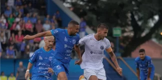 Guarani de Palhoça começou bem a Série B do Campeonato Catarinense, com vitória por 2 a 0