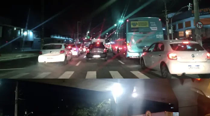 Imenso engarrafamento mostra que só o Contorno não vai resolver Imenso engarrafamento na Grande Florianópolis