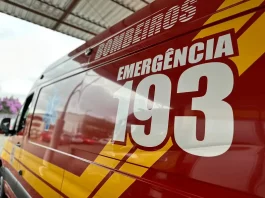 Bebê morre afogado em açude em São Martinho Ambulância vermelha dos bombeiros
