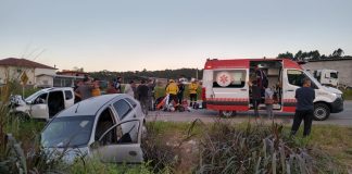 Acidente grave interrompe trânsito na BR-282