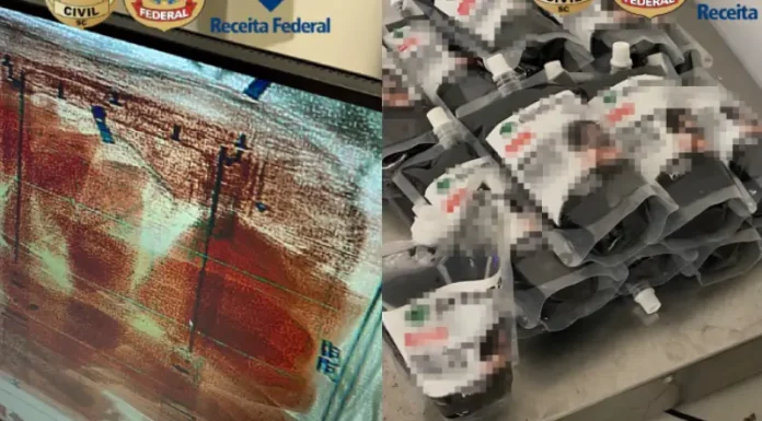 Cocaína diluída em produtos de beleza é apreendida no aeroporto
