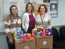 TJ distribui 4 mil absorventes em Palhoça Comarca de Palhoça promove a distribuição de mais de 4 mil absorventes para 4 abrigos