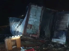 Container com cilindros de gás explode em Canasvieiras