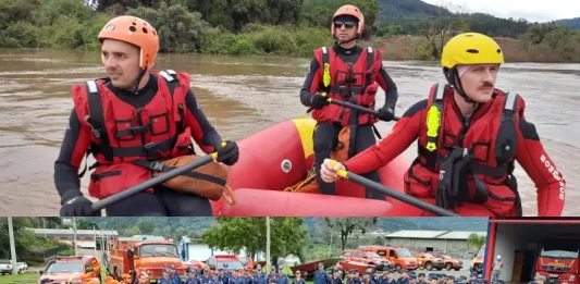 Equipes de SC auxiliam nas buscas por desaparecidos no RS