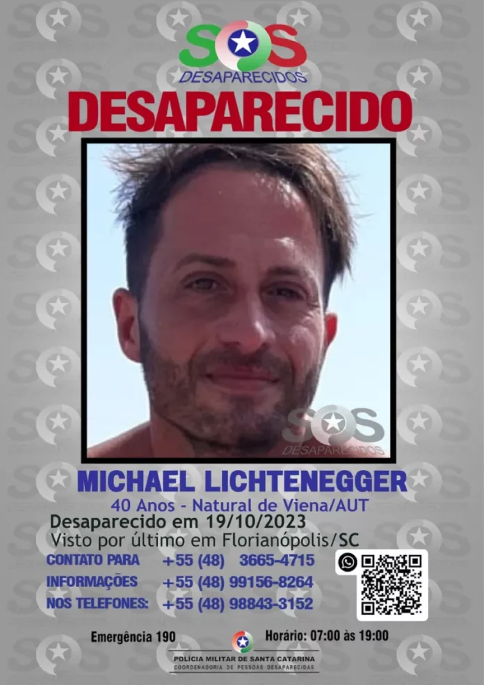 Turista austríaco desaparece em Florianópolis