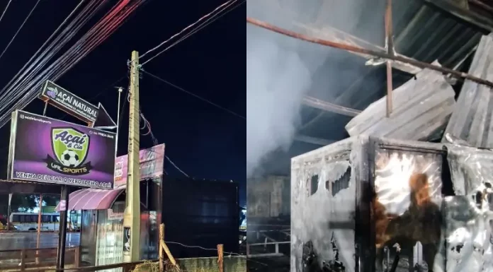 Food truck é destruído por incêndio nos Ingleses