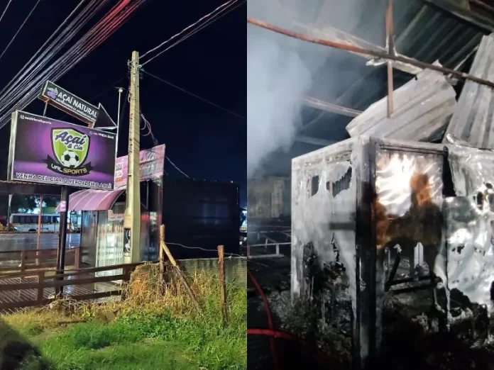 Food truck é destruído por incêndio nos Ingleses