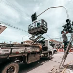 Semáforos em Biguaçu