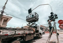Semáforos em Biguaçu