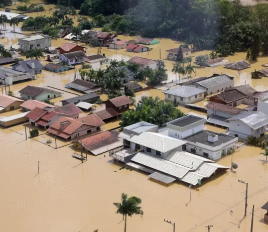 Enchentes em SC em novembro de 2023