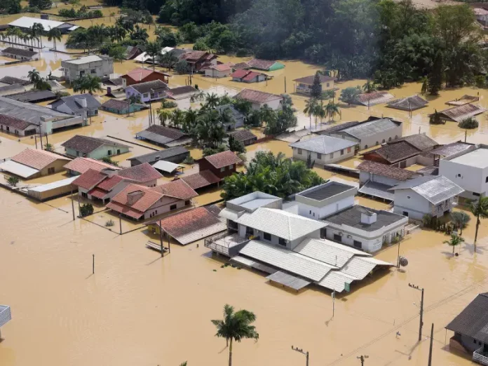 Enchentes em SC em novembro de 2023