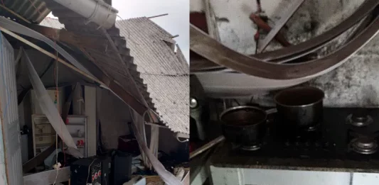 Explosão de gás derruba parede e deixa morador queimado