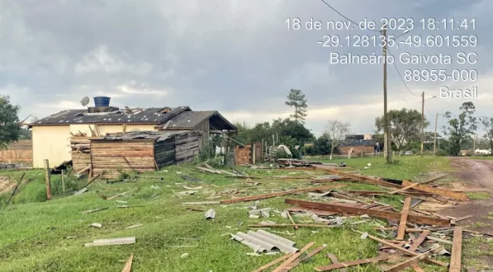 Cinco tornados atingiram SC em duas semanas