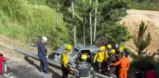 Colisão frontal na BR-282 tira a vida de um adolescente