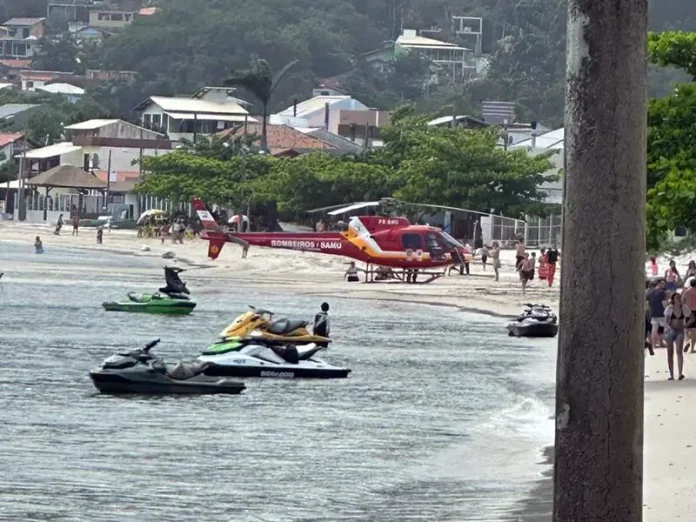 Mulher tem pé arrancado em acidente de jet ski na Grande Florianópolis