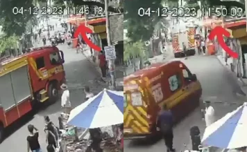Imagens mostram chegada das equipes de socorro para atender idoso