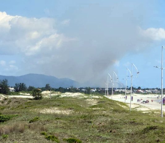 Crime ambiental de incêndio no Parque doa Serra do Tabuleiro