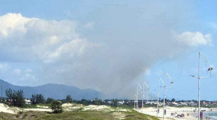 Crime ambiental de incêndio no Parque doa Serra do Tabuleiro