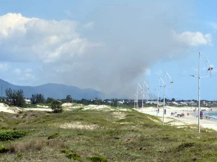 Crime ambiental de incêndio no Parque doa Serra do Tabuleiro