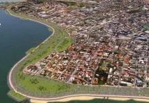 Traçado da Av. Beira-mar de Barreiros, em São José