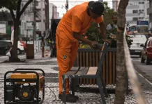 Reforma do calçadão do Kobrasol