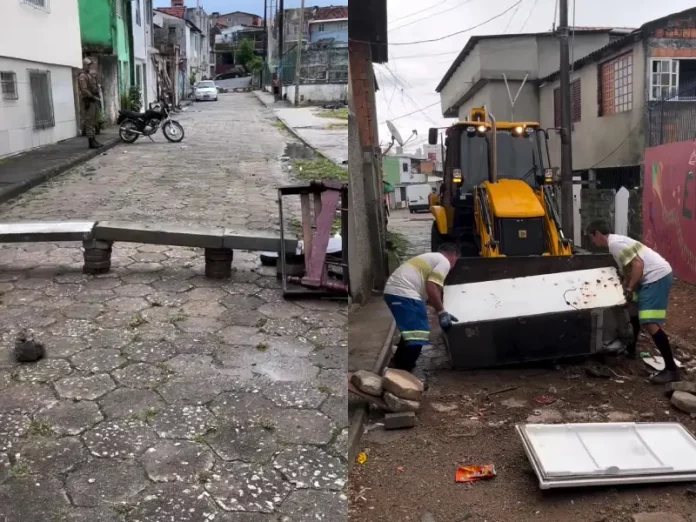 Barricadas são desfeitas na comunidade do Monte Cristo