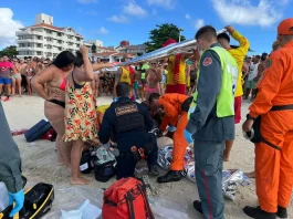Argentino de 63 anos morre após mal súbito na praia de Canasvieiras