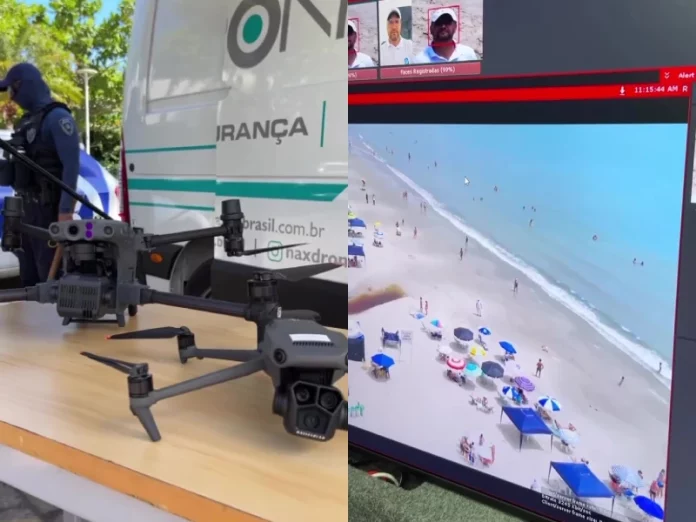 Jurerê Internacional testa sistema de drone com reconhecimento facial
