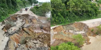 Novo deslizamento compromete ainda mais a BR-470 em Rio do Sul