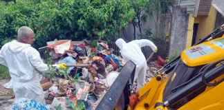 Combate à dengue: São José mobiliza força-tarefa para remover lixo de residência