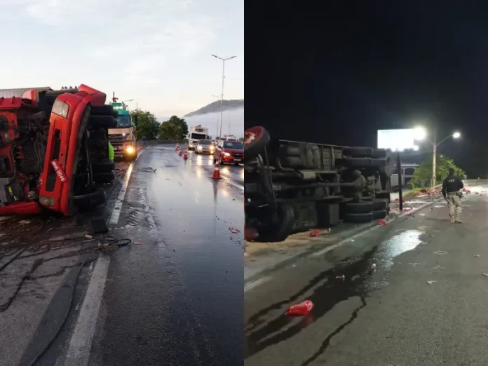 Motorista teria dormido ao volante acabou batendo Motorista teria dormido ao volante acabou batendo