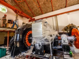 Novo gerador da Usina hidrelétrica de Sertão do Maruim
