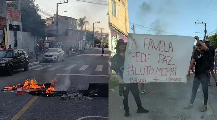 Moradores da Chico Mendes protestam