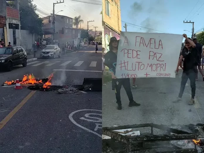 Moradores da Chico Mendes protestam