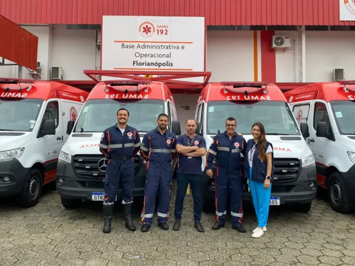 Samu de Santa Catarina recebe mais 6 ambulâncias em renovação de frota