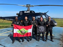 SC envia mais um helicóptero e bolsas de sangue ao RS