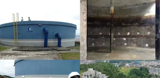 Reservatório da Casan em São José é liberado com ressalvas Equipes do MPSC e TCE fizeram análise da estrutura em abril