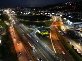 BR-101 em São José - entroncamento com a Via Expressa