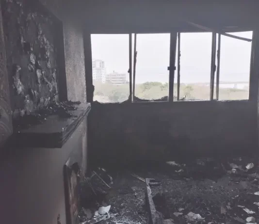 Incêndio em prédio no centro de Florianópolis resulta em uma vítima fatal