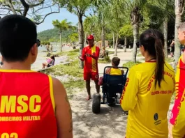 Alta temporada intensifica trabalho inclusivo dos guarda-vidas