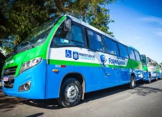 Nova linha gratuita do Formiguinha liga o Morro da Penitenciária ao TITRI em Florianópolis Foto do ônibus Formiguinha