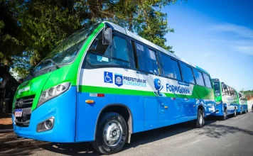 Nova linha gratuita do Formiguinha liga o Morro da Penitenciária ao TITRI em Florianópolis Foto do ônibus Formiguinha