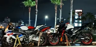 Guincho transporta três motos esportivas apreendidas pela PRF durante fiscalização na BR-101, em Palhoça.